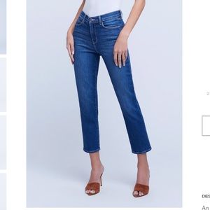 NWOT L’agence sz 26 Alexia high-rise crop cigarette in Byers color
